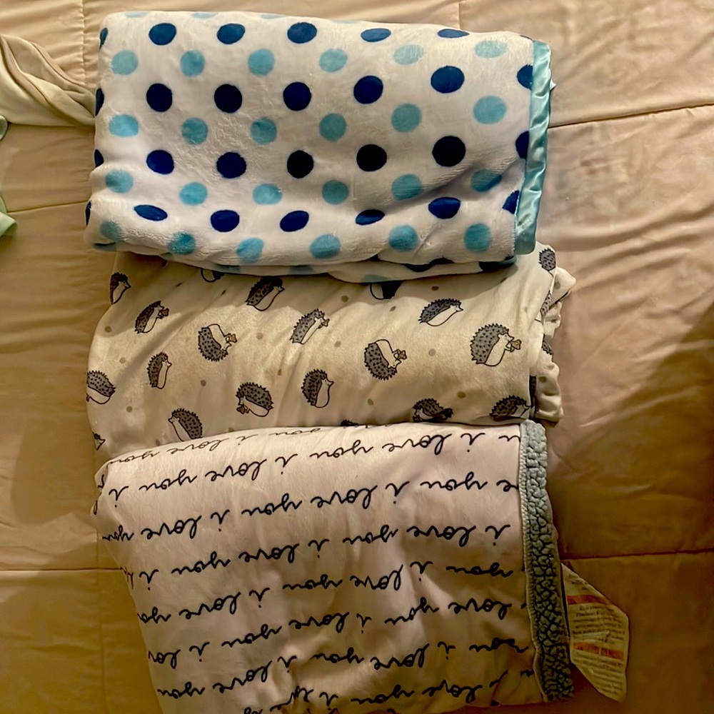 3 baby blankets